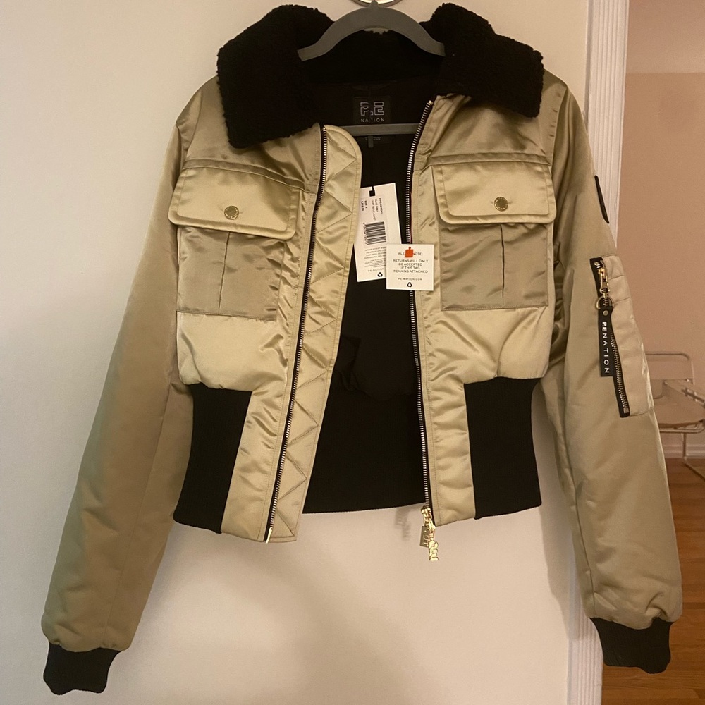 Brand new with tags P.E. Nation crop bomber jacket